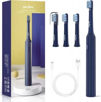 Elektrický zubní kartáček Sejoy Elektrický sonický kartáček + 4 náhradní hlavice DÁREK