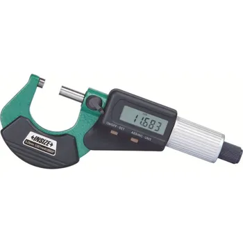Digitální mikrometr vnější (základní typ) bez výstupu dat INSIZE 3109 Rozsah: 25-50 mm | 1-2", Typ: Se třecím bubínkem