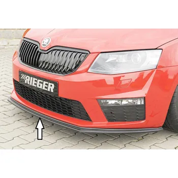 Nárazník Rieger lipa pod přední nárazník pro Škoda Octavia RS 5E combi, sedan před faceliftem, 06/13-01/17, plast ABS bez povrchové úpravy