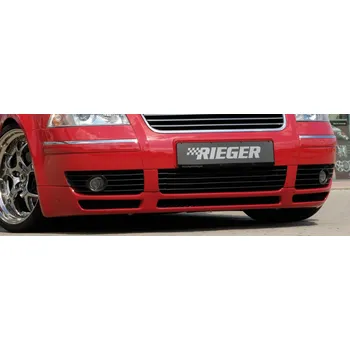 Nárazník Rieger spoiler pod přední nárazník pro Volkswagen Passat 3BG combi, sedan, plast ABS bez povrchové úpravy, s 2 turbo nádechy - pro V6 Diesel