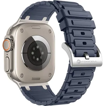 Náhradní díl pro mobilní telefon Řemínek Apple Watch Forcell F-Design FA06 silikon 38 / 40 / 41 mm modrý
