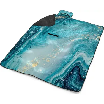 deka Sablio Plážová deka Modrý pigment: 200x140 cm