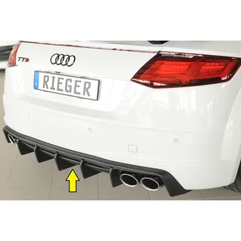 Nárazník Rieger vložka zadního nárazníku pro Audi TT 8J-FV, 8S roadster, plast ABS bez povrchové úpravy