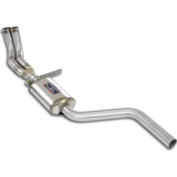 Střední díl výfuku Y-Pipe, resonated "floor pedals" Supersprint 010422