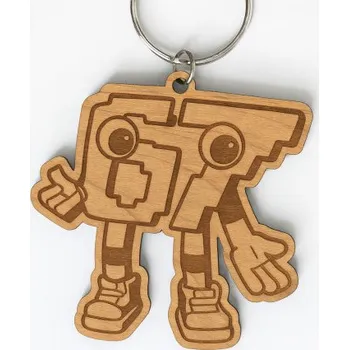 Žertovný předmět Tričkový.cz - Six seven 67 - Italian Brainrot - dřevěný přívěsek na klíče s gravírováním