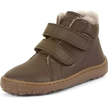 Chlapecká zimní obuv FRODDO chlapecká zimní obuv BAREFOOT WINTER FURRY G3110263-9KA tmavě hnědá 25