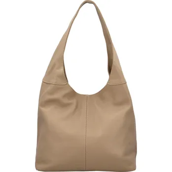 Kabelka Dámská kožená kabelka přes rameno taupe - Delami SkyFull taupe