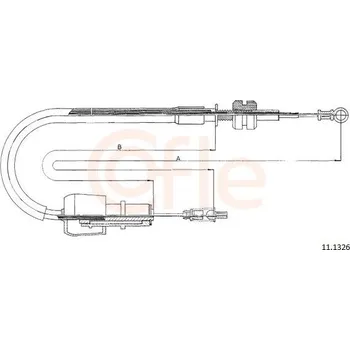 Plynové lanko Lanko plynu COFLE 11.1326