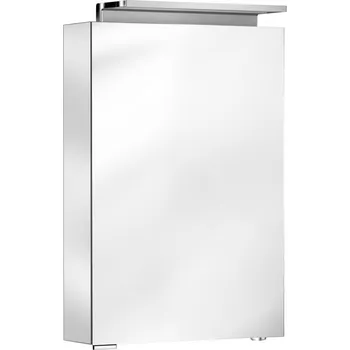 Zrcadlo Zrcadlová skříňka Keuco Royal L1, 500 x 742 x 150 mm, stříbrně mořeno eloxováno/vpravo