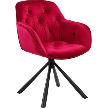 Jídelní židle Židle Eileen - Black Red White - BRW Červená 63x86 cm