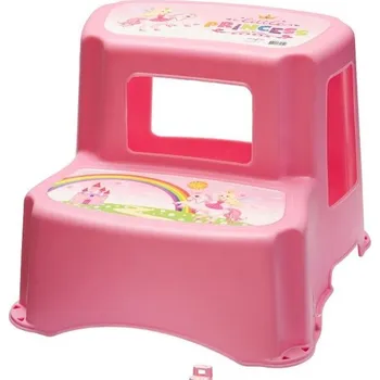 Tyč na sprchový závěs Stupínek plastový 2 schody dětský 35x35-29cm