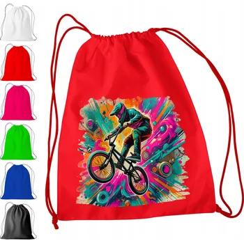 Obraz ČERVENÝ SÁČEK DO ŠKOLKY, ŠKOLY, NA TV - KOLO, SKATEPARK