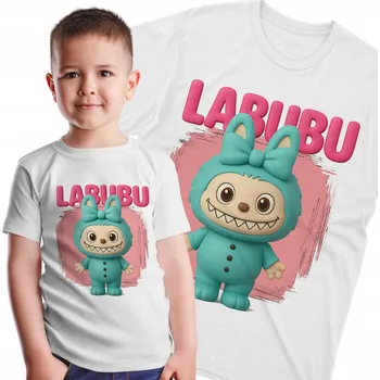 Chlapecké tričko Dětské tričko Labubu 3D s mašle pro děti do školy a školky, velikost 116