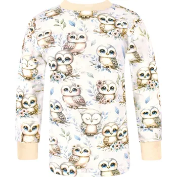 Dívčí tričko Dívčí tričko s dlouhým rukávem Sovy