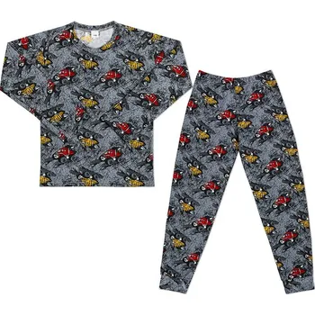 Dámské pyžamo Pyžamo dlouhý rukáv, dlouhé kalhoty Žlutá,Červená,Šedá - 100 BX1001428