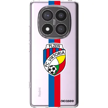 Pouzdro na mobilní telefon Picasee silikonový průhledný obal pro Xiaomi Redmi Note 14 Pro+ 5G - FC Viktoria Plzeň H