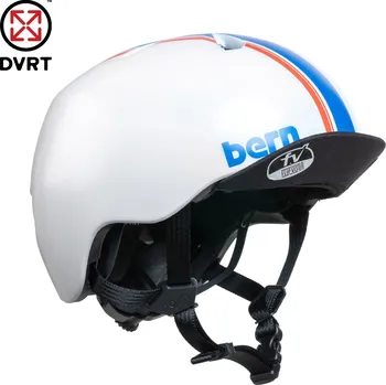 Cyklistická přilba Helma na kolo Bern Nino DVRT satin white racing stripe S/M (51,5-54,5 CM 2025 - Odesíláme do 24 hodin