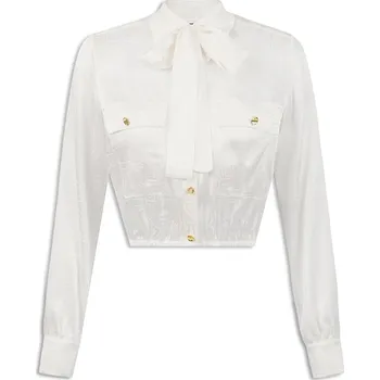 Dámské oblečení Elisabetta Franchi bílá halenka Elisabetta Franchi bílá 3491666