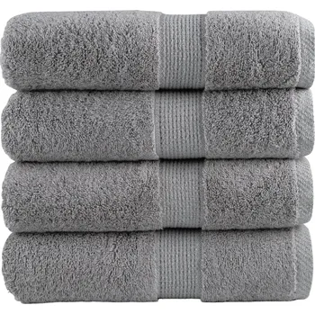 Utěrka Prémiové ručníky pro hosty SOLUND 4 ks šedé 30x50 cm 600 g/m² IM_137303