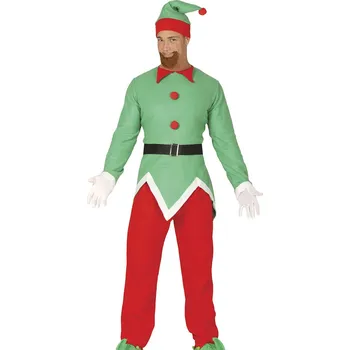 Karnevalový kostým Pánský vánoční kostým Elf L