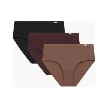 Kalhotky 3 PACK kalhotky Atlantic 3CLP-004B - bavlna Hnědo-černá L