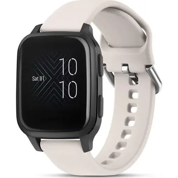 Ostatní příslušenství k chytrým hodinkám 20 mm L 155–205 mm Silikonový řemínek pro Garmin Forerunner 55 645 245 Music Venu Sq 2 Venu 2 Plus Vivomove 3 Vivoactive 3 Sportovní pásek béžova