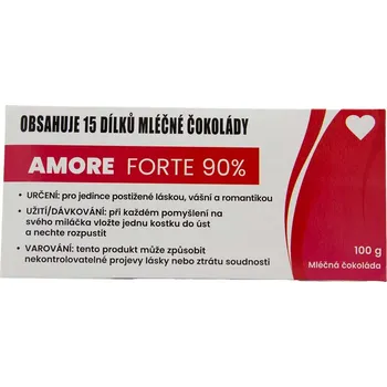 Čokoláda Dárková mléčná čokoláda 100 g - Amore Forte