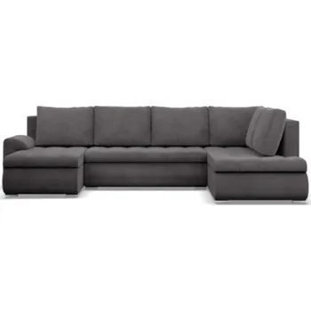 Sedací souprava Sedací souprava FORESTA Poso ve tvaru U, pravá tmavě šedá