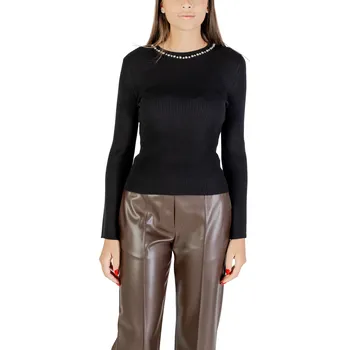 Dámské oblečení Černý svetr s kulatým výstřihem Only černá 3490688