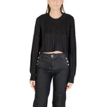 Černá crop mikina s dlouhými rukávy Only černá 3490466