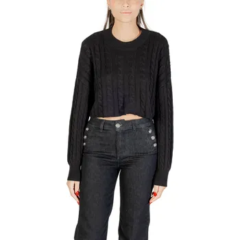 Dámské oblečení Černá crop mikina s dlouhými rukávy Only černá 3490466