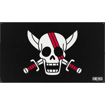 Vlajka Vlajka Anime z One Piece - Red Hair Pirates - Žádný - vícebarevný