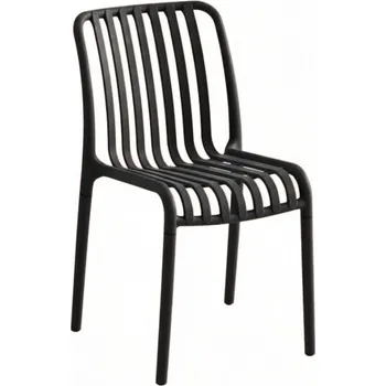 Jídelní židle Plastová židle TREGO, antracitová