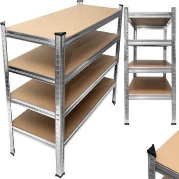 Dílenský regál Kovový skladový regál 150 x 75 x 30 cm, nosnost 125 kg na polici