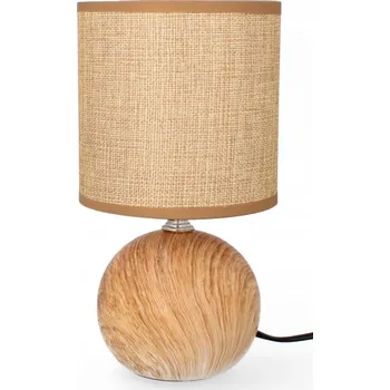 Lampička LUXUSNÍ KERAMICKÁ LAMPA LIVELLO 25 CM HNĚDÁ LOFT NOČNÍ LAMPA S KABELEM