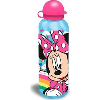 Láhev Disney Minnie Rainbow hliníková lahev s víčkem na pití 500 ml