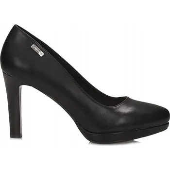 Dámské lodičky Matné černé lodičky na platformě Sergio Leone 37