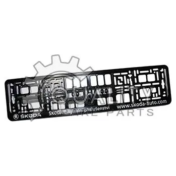 Držák SPZ Podložka pod SPZ ŠKODA OEM Originál 000071800M