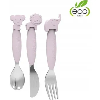 Obraz Příbory Bo Jungle silikonové + nerezová ocel růžové