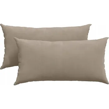 Polštář Pohovkové polštáře 2 pcs Taupe 80 x 40 cm textil