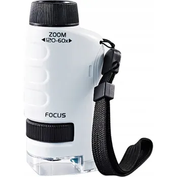 VZDĚLÁVACÍ MIKROSKOP PRO DĚTI 120X PŘENOSNÝ LED VĚDECKÝ COIL