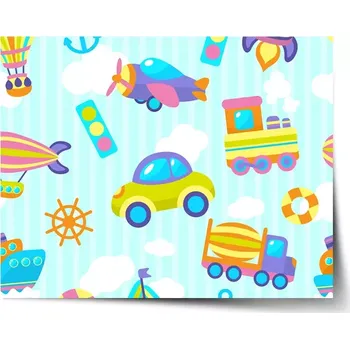 Plakát Sablio Plakát Autíčka - 60x40 cm