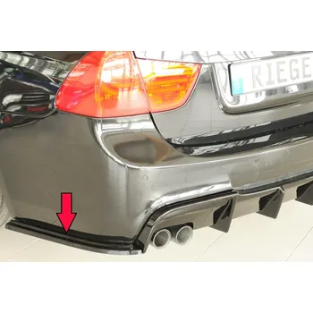 Nárazník Rieger spoiler pod zadní nárazník na levé straně pro BMW řada 3 E91 touring r.v. 09/08-, plast ABS lakovaný do černé lesklé barvy