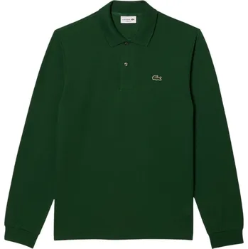 Pánské tričko Lacoste pánské polo s dlouhým rukávem Lacoste zelená 3490975