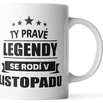 Sablio Hrnek Ty pravé legendy se rodí v listopadu - 890 ml - XXL