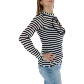 Pánské tričko Pruhované tričko Pinko s dlouhým rukávem Pinko černá | modrá | krémová 3491978