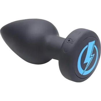 Vibrátor Zeus - rádiový E-Stim anální vibrátor (černý)