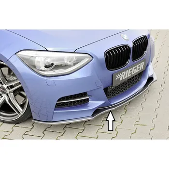 Nárazník Rieger lipa pod přední nárazník pro BMW řada 1 F20, F21 sedan / 2-dvéř., sedan / 4-dvéř. před faceliftem, 09/11-03/2015, 09/12-03/2015, plast ABS s povrchovou úpravou Carbon-Look