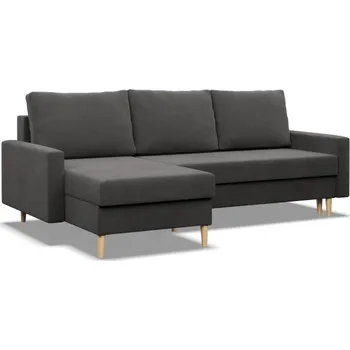 Sedací souprava Rohová rozkládací sedačka BLANK Comfort šedá