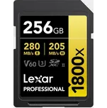 Lexar SDXC Pro 1800x U3 UHS-II R280/W210 (V60) 256GB LSD1800256G-BNNNG